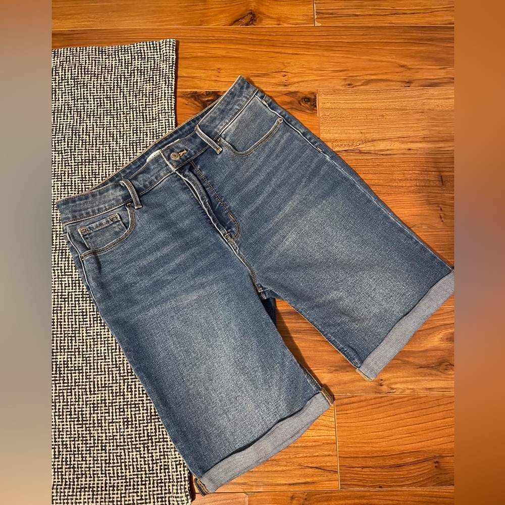 Denim Bermuda Shorts
